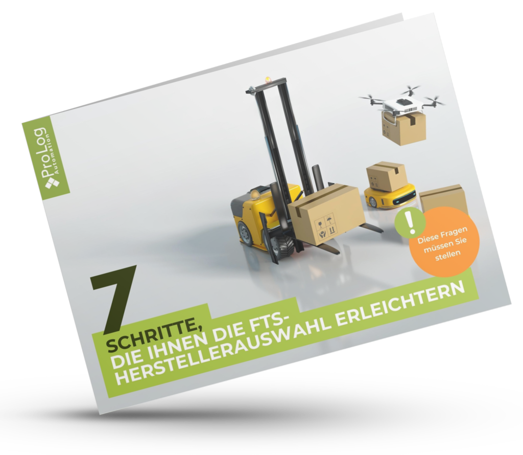 Broschüre von Prolog Automation. 7 Schritte, die Ihnen die FTS-Herstellerauswahl erleichtern.