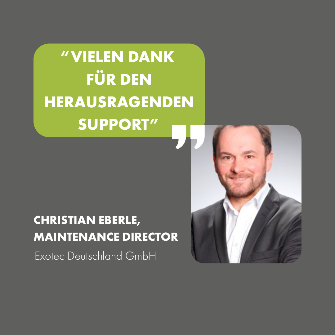 Christian Eberle Maintenance Director Exotec Deutschland GmbH