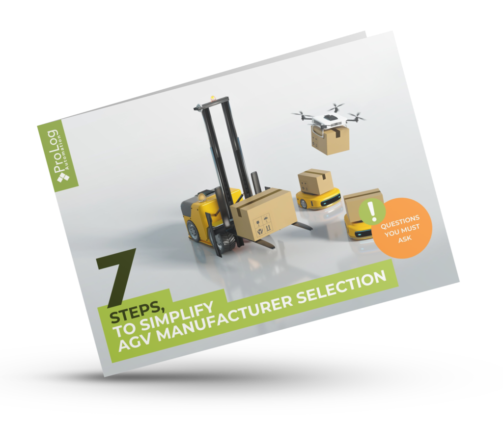 Brochure from Prolog Automation. 7 steps to help you choose an AGV manufacturer.