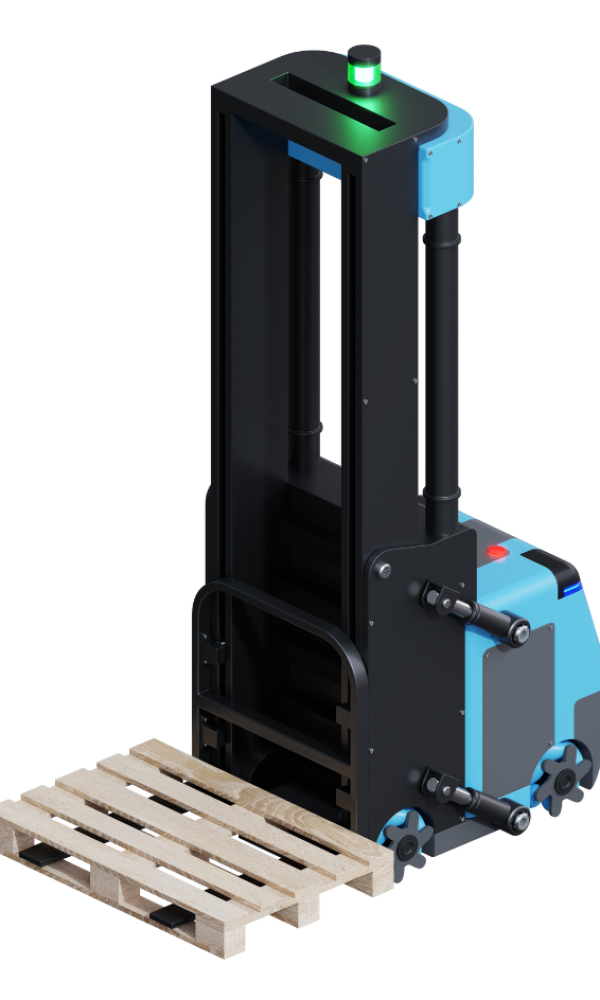 Fahrloses Transportystem mit Palette